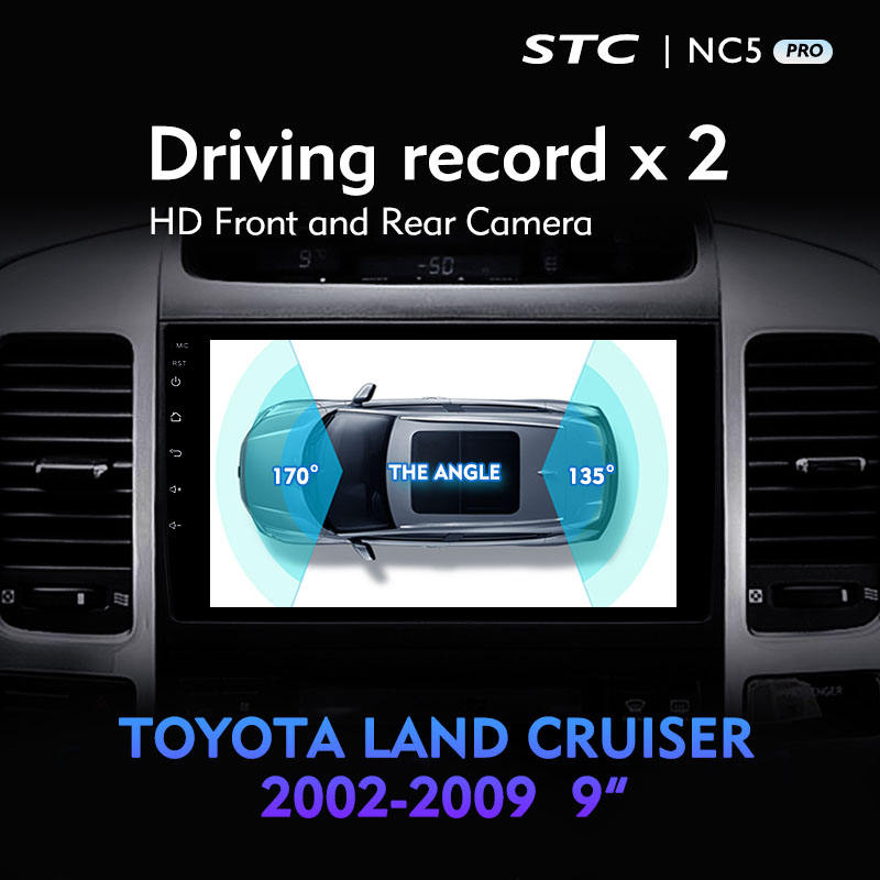 9 Inch Multimedia System Car Android 10.0 Dvd Player Touch Screen for TOYOTA LAND CRUISER 2002 2009 DSP GPS Naxigation Car Audio