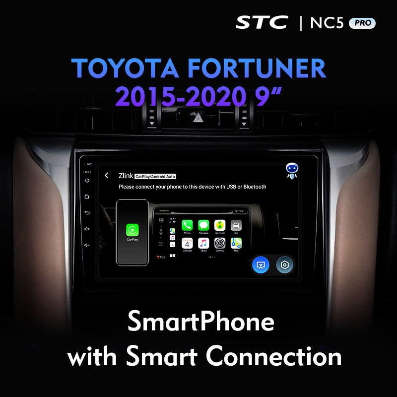 Android Touch Screen 9 Inch Wall Touch Screen Switch Multimedia Player For TOYOTA FORTUNER 2 2015 2020 9