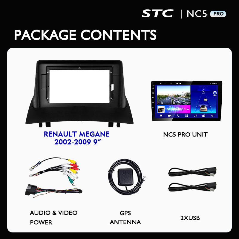 Android Smart TV Touch Screen Car Multimedia Player Head Rest Android Touch Screen For RENAULT MEGANE 2002 2009