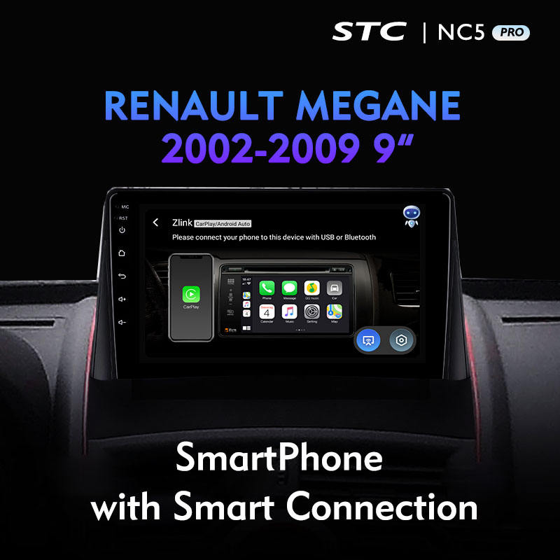 Android Smart TV Touch Screen Car Multimedia Player Head Rest Android Touch Screen For RENAULT MEGANE 2002 2009
