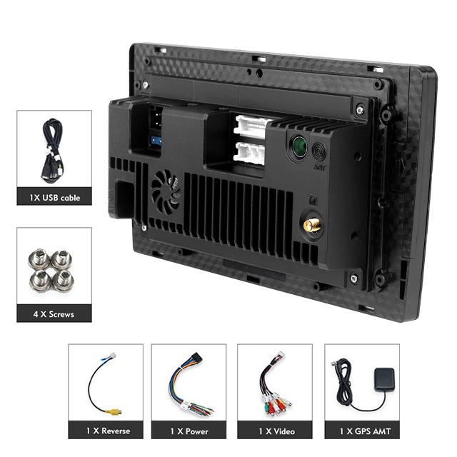 Factory direct 9 inch car dvd player double din touch screen used car autoradio support navigation dsp carplay