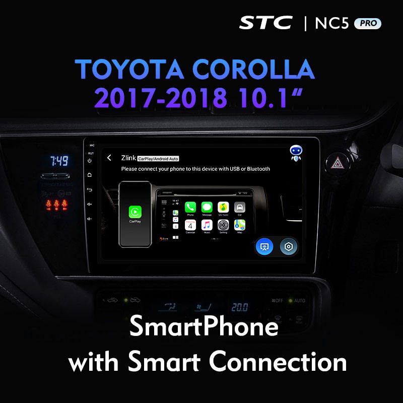 10.1 Android Car Radio Full Touch Screen Car GPS Navigation Multimedia Player With GPS For Corolla 2017 2018 10.1