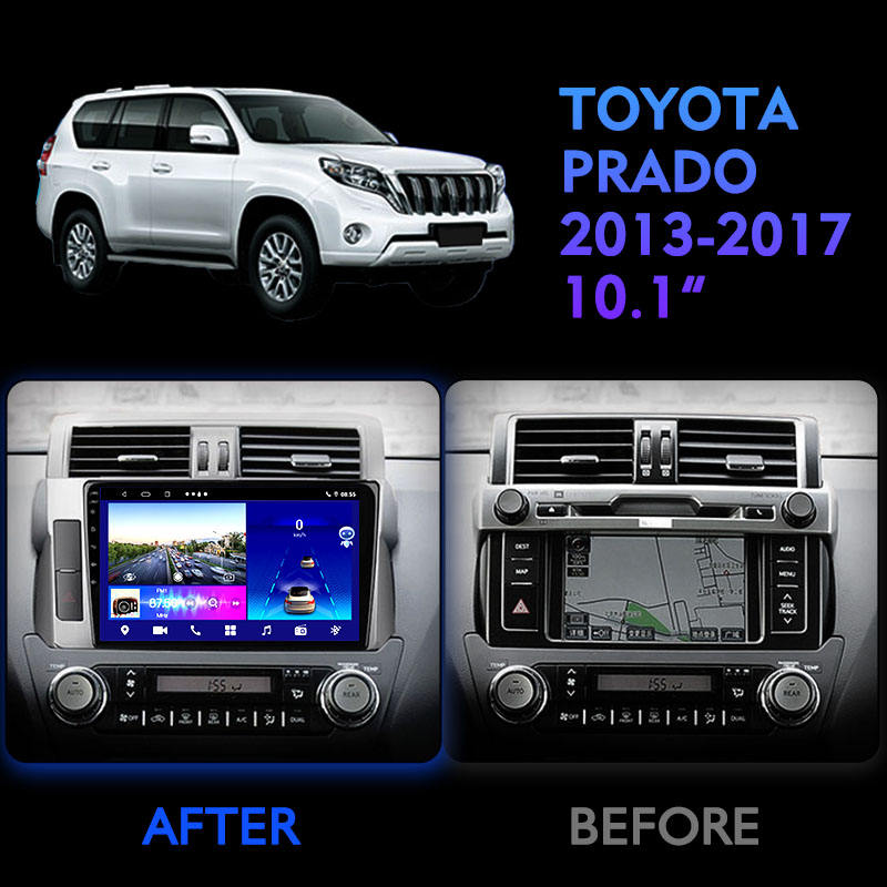 10.1" IPS Android 10.0 4Core 2+32G Car Multimedia Player For PRADO 2013 2014 2015 2016 2017 GPS Radio Stereo DSP Car Audio